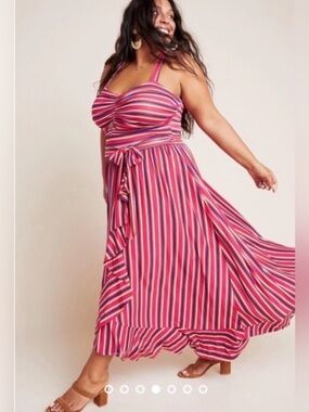 anthropologie pink and white maxi dress Pink Anthropologie Maxi Dress for Sale up to 90% Off: Poshmark